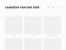 Tablet Screenshot of cameronvanderveer.com